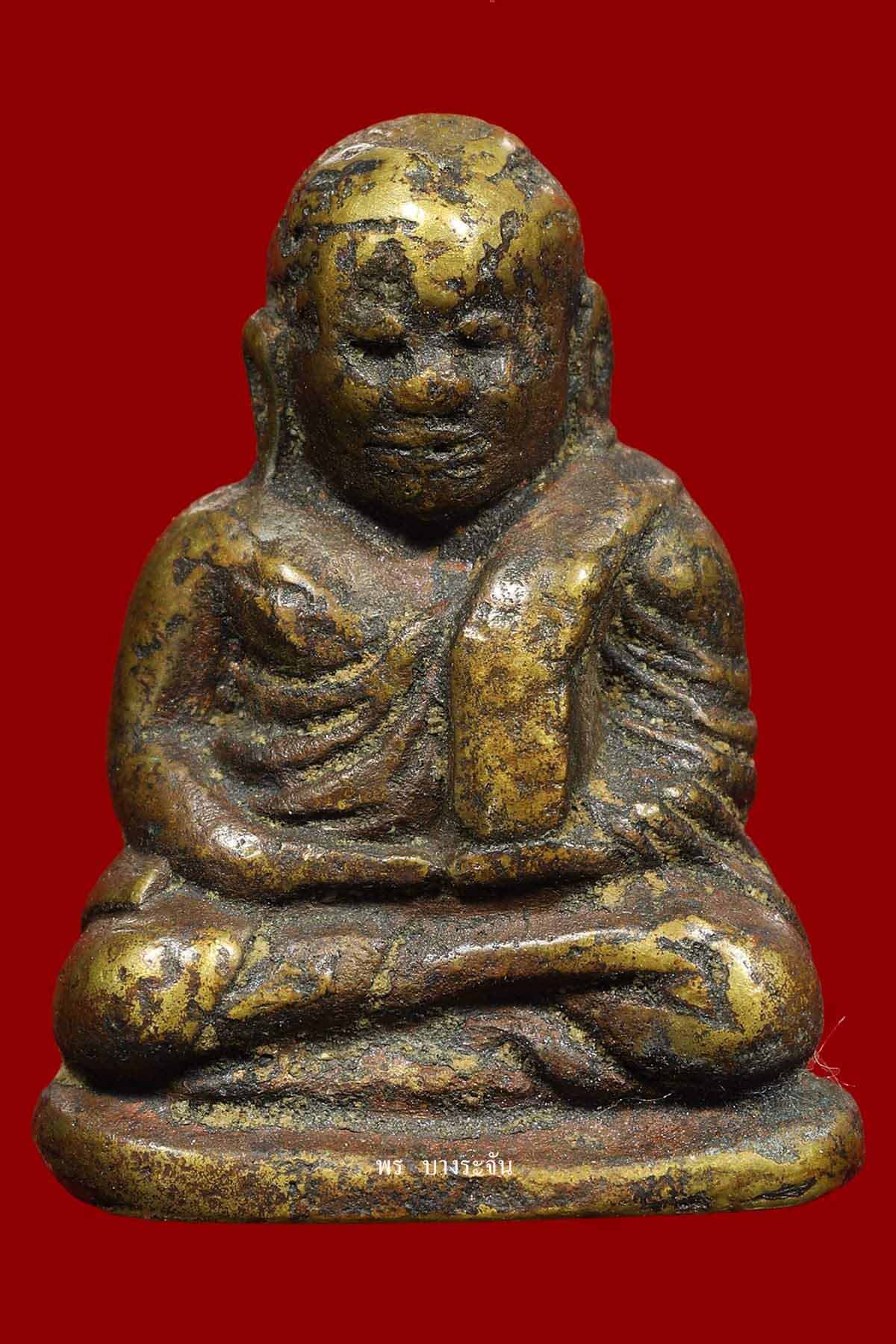 รูปหล่อหลวงพ่อเงินบางคลาน พิมพ์นิยม phra lp ngern statue wat bangklan antique talisman old thai buddha amulet 銮菩银 财佛, 鑾菩銀 大師